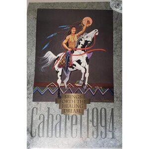 Artist Signed Dana Tiger Bring Forth Healing Poster Oklahoma Native American